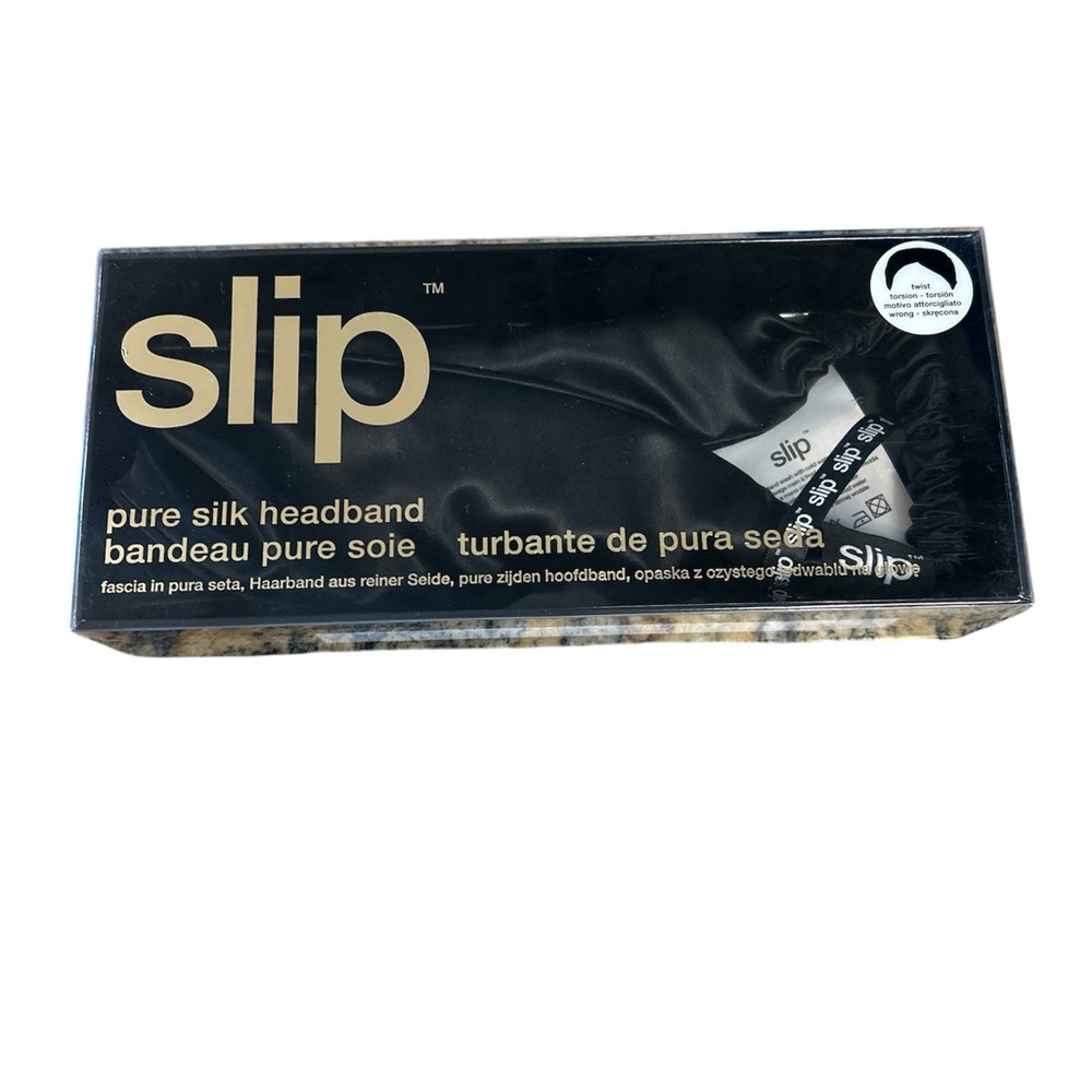 Slip pure silk twist headband